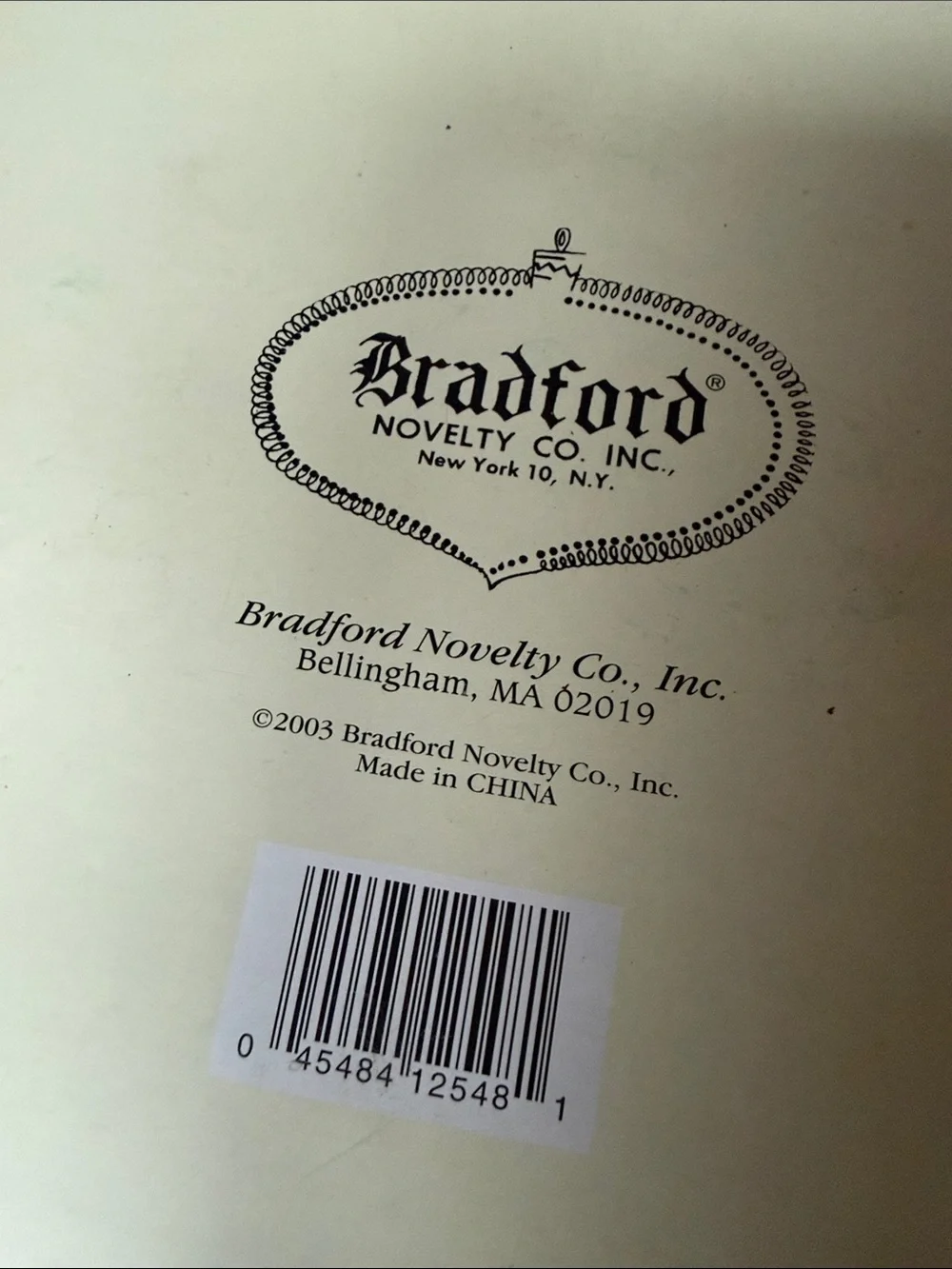 Bradford 2003 hand
